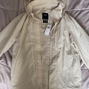 Abercrombie & Fitch Nude/Beige Windbreaker